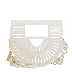 CULT GAIA Gaias Ark Nano Belt Bag Pearl Mini Clutch Shell